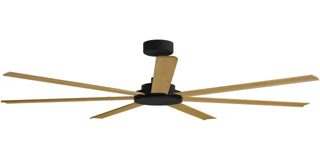 Alula 80" Kit - Black (ALP-780M-BK) Plus Teak Blades (ALP-780B-TE) - two boxes (Optional Light Kit)