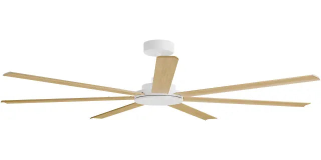 Alula 80" Kit - White (ALP-780M-WH) Plus Bamboo Blades (ALP-780B-BA) - two boxes (Optional Light Kit)