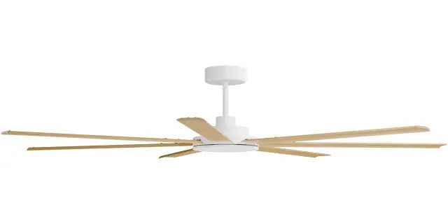 Alula 80" Kit - White (ALP-780M-WH) Plus Bamboo Blades (ALP-780B-BA) - two boxes (Optional Light Kit)