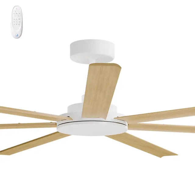 Alula 80" Kit - White (ALP-780M-WH) Plus Bamboo Blades (ALP-780B-BA) - two boxes (Optional Light Kit)