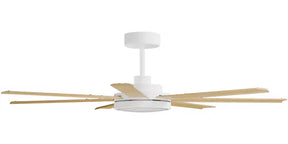 Alula 60" Kit - White (ALP-760M-WH) Plus Bamboo Blades (ALP-760B-BA) - two boxes (Optional Light Kit) (Optional Light Kit)