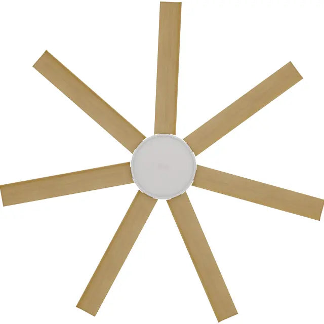 Alula 60" Kit - White (ALP-760M-WH) Plus Bamboo Blades (ALP-760B-BA) - two boxes (Optional Light Kit) (Optional Light Kit)