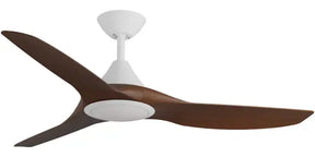Cloudfan 60" Kit - White with Light (CFP-367M-WH-L) Plus Koa Blades (CFP-360B-KO) - Two Boxes