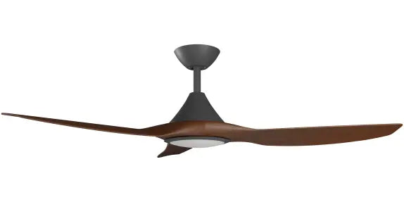 Cloudfan 52" Kit - Black with Light (CFP-345M-BK-L) Plus Koa Blades (CFP-352B-KO) - Two Boxes