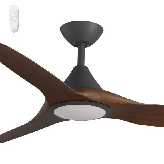 Cloudfan 48" Kit - Black with Light (CFP-345M-BK-L) Plus Koa Blades (CFP-348B-KO) - Two Boxes
