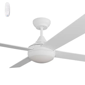 Kestrel DC 48" White Steel Body ABS Blades - LED