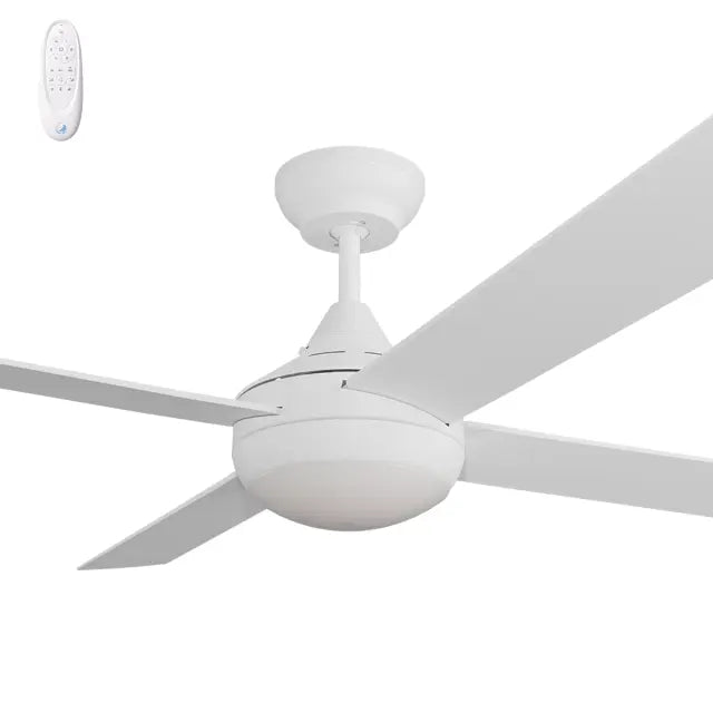 Kestrel DC 48" White Steel Body ABS Blades - LED