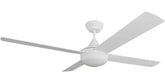 Kestrel DC 48" White Steel Body ABS Blades - LED