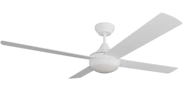Kestrel DC 48" White Steel Body ABS Blades - LED