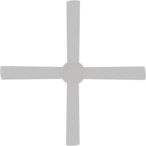 Kestrel DC 48" White Steel Body ABS Blades - LED