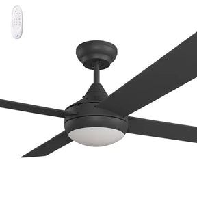 Kestrel DC 52" Black Steel Body ABS Blades - LED