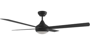 Kestrel DC 52" Black Steel Body ABS Blades - LED