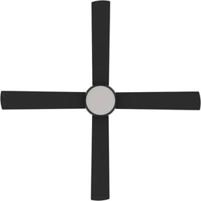 Kestrel DC 52" Black Steel Body ABS Blades - LED