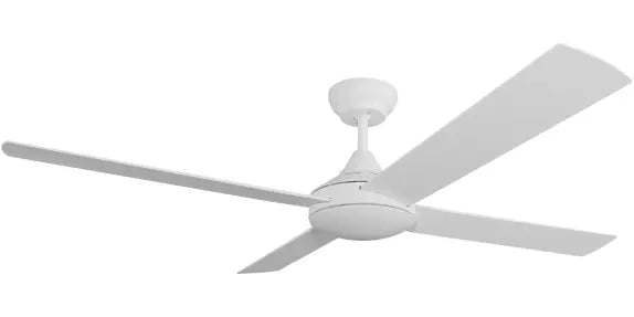 Heron AC 52" White Steel Body ABS Blades - No Light