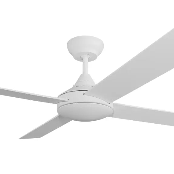 Heron AC 52" White Steel Body ABS Blades - No Light