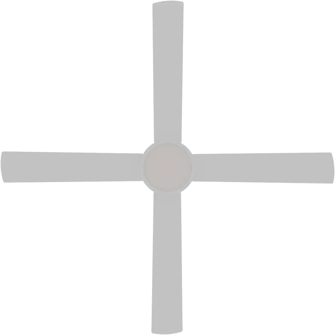 Heron AC 48" White Steel Body ABS Blades - LED