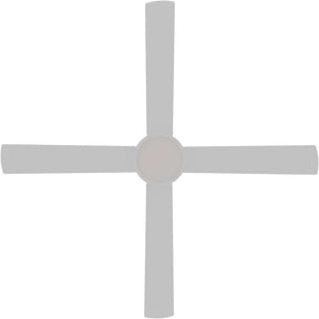 Heron AC 48" White Steel Body ABS Blades - LED