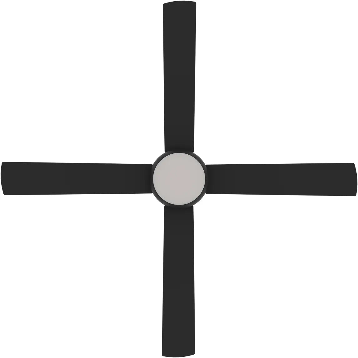 Heron AC 48" Black Steel Body ABS Blades - LED