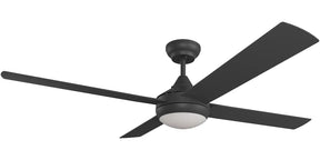 Heron AC 48" Black Steel Body ABS Blades - LED