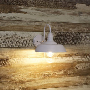 Hudson Exterior Wall Light White - outdoor wall light - Lux Lighting