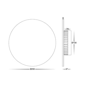 Halo White TRI Colour LED Wall Light - outdoor wall light - Lux Lighting