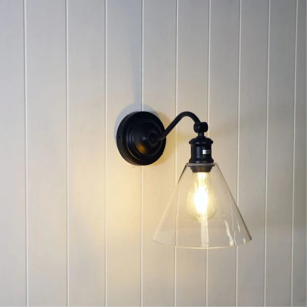 ABBY WALL SCONCE - BLACK
