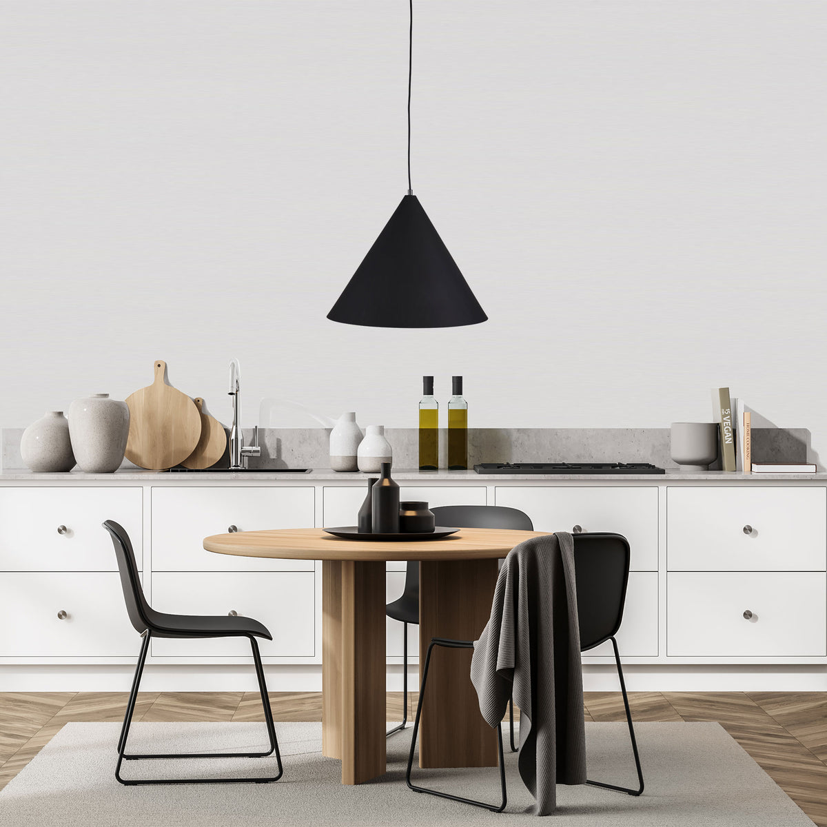 CONE 45 Single Pendant Black