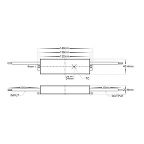 30W 24V LED Driver IP66