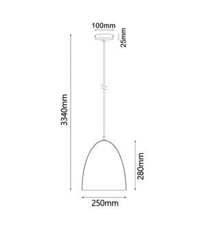 LIGNA Pendant Es Black / Walnut Oblong - pendant - Lux Lighting