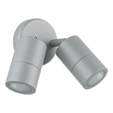 FREMANTLE EXT W/L 2X5W LED TRI-COL SIL ADJ