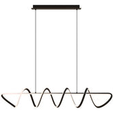 Calibo Bulbul Modern Spiral 1500mm LED Linear Pendant Light - Black