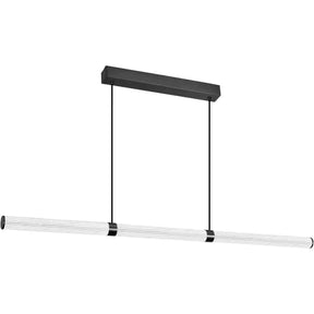 Calibo Charm Modern Fluted 2000mm Linear Pendant Light - Black