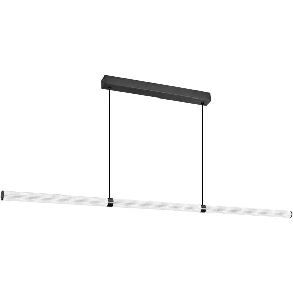 Calibo Charm Modern Fluted 2500mm Linear Pendant Light - Black