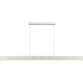 Calibo Prinia Modern Fluted 2032mm Linear Pendant Light - White
