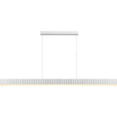 Calibo Prinia Modern Fluted 2532mm Linear Pendant Light - White