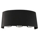 Bold Multi-beam Exterior Wall Light LED 6W TRI Colour Non-dimmable Black IP65