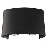 Bold Multi-beam Exterior Wall Light LED 4W TRI Colour Non-dimmable Black IP65