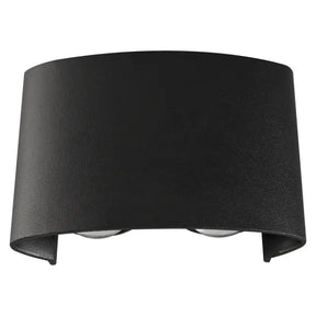 Bold Multi-beam Exterior Wall Light LED 4W TRI Colour Non-dimmable Black IP65
