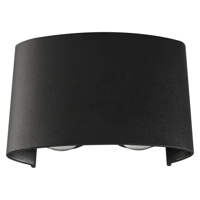 Bold Multi-beam Exterior Wall Light LED 4W TRI Colour Non-dimmable Black IP65
