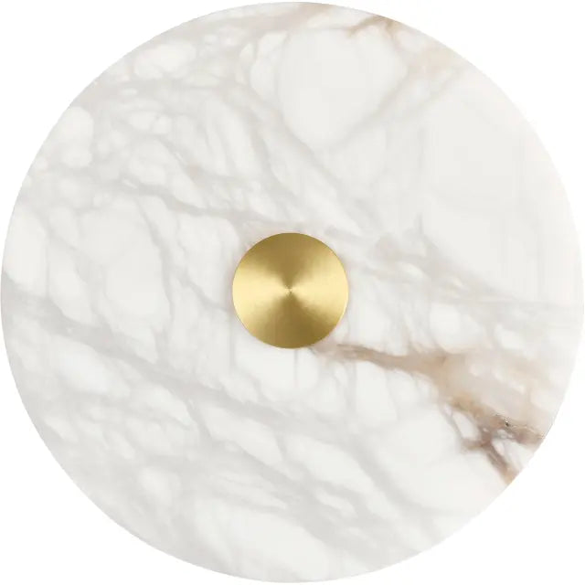 Bower Alabaster 200mm LED Wall Light 15W TRI Colour Non-dimmable Brass IP20
