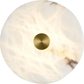 Bower Alabaster 200mm LED Wall Light 15W TRI Colour Non-dimmable Brass IP20