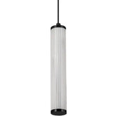 Calibo Charm Modern Fluted 1 Light Pendant - Black