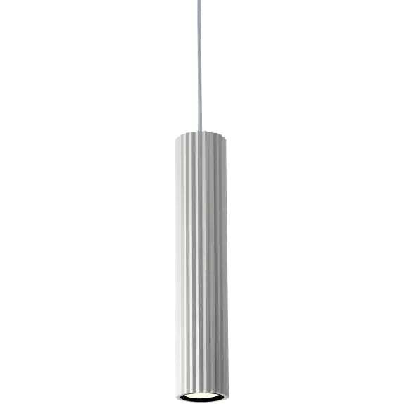 Calibo Canary Fluted 300mm Pendant - White