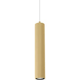 Calibo Canary Fluted 500mm Pendant - Brass