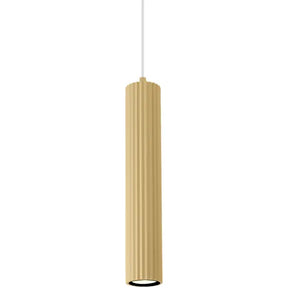 Calibo Canary Fluted 500mm Pendant - Brass
