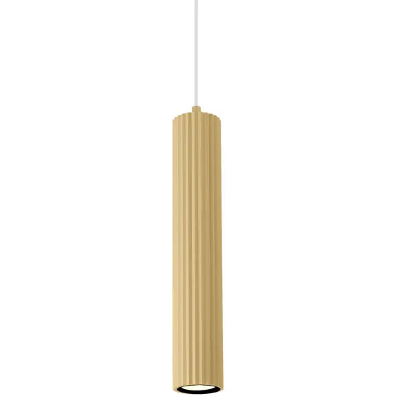 Calibo Canary Fluted 500mm Pendant - Brass