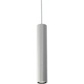 Calibo Canary Fluted 500mm Pendant - White