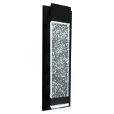 Calibo Coot Small Rectangular Bubble Glass Weatherproof LED Exterior Wall Light