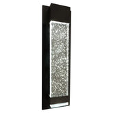 Calibo Coot Medium Rectangular Bubble Glass Weatherproof LED Exterior Wall Light