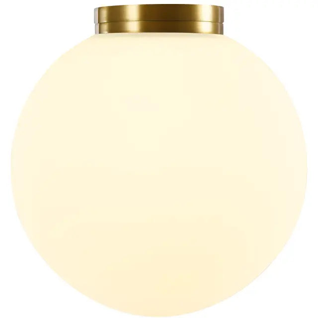 Calibo Crest Opal Glass 120mm Orb Wall Light
